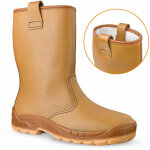Jallatte ? bottes de s�curit� fourr�es s3 src marron 42 ? tige cuir hydrofuge ? semelle anti - perforation ...