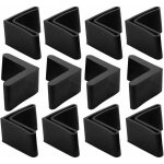 Jalleria - 12pcs protection pied de chaise en fer table embout pied de chaise meuble capuchons protection ...