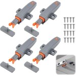Jalleria - lot de 4 loquets de porte à pousser pour ouvrir, loquet à fermeture automatique, ressort 30 ... Jalleria - lot de 4 loquets de porte à pousser pour ouvrir, loquet à fermeture automatique, ressort 30 ...