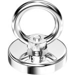 Jalleria - aimant de pche super puissant, force de traction de 80 kg, diamtre de 48 mm, crochet magntique, ...