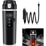 Bouilloire lectrique pour voiture - 24 v / 12 v - 500 ml - temprature rglable - avec cran lcd - pour ...