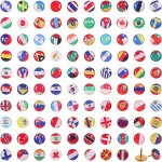 Jalleria - creative punaises drapeau national punaise pays carte punaises pour tableau d'affichage, carte, ...