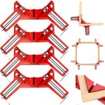 Serre - joints  angle droit  90 degrs, 4 pices, pinces d'angle rglables, pinces  onglet, ensemble ...