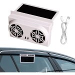 Ventilateur de fentre de voiture, ventilateur  nergie solaire, 16 x 10 cm, refroidissement d'chappement, ...
