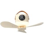 Jalleria - ventilateur de plafond rechargeable par usb avec batterie de 3 600 mah et ventilateur suspendu ...