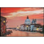 Tableau avec 4 led basilique saint marc venise 60 x 40, 2 piles aa images led - jandei