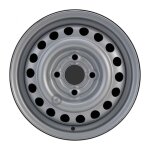 Jante tôle 13 pouces - 4 trous - 4, 5x13 4x100 et45 al56, 5 argent Jante tôle 13 pouces - 4 trous - 4, 5x13 4x100 et45 al56, 5 argent