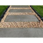 Pas japonais couleur beton gris - pack de 12 dalles