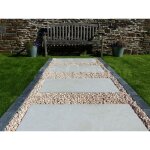 Pas japonais couleur beton ivoire - pack de 10 dalles