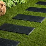 Pas japonais rectangle ardoise noire 50x25x2 - 3 cm (� l'unit�) - ro'ma nature