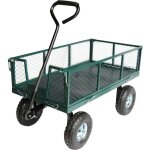 Jardiaffaires - chariot sur pneus avec ridelles grillages amovibles 97 x 51 x 30cm