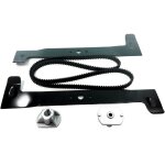 Kit lames avec supports et courroie castel garden 102cm jection arrire