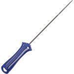 Jardiaffaires - lime ronde 4mm avec manche rouge pour chane de trononneuse pas 3 / 8 mini et 1 / 4