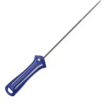Jardiaffaires - lime ronde 5, 5mm avec manche rouge pour chane de trononneuse pas 3 / 8 et 404
