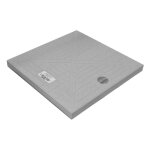 Couvercle de regard jardibric 28 x 28 cm de collecteur des eaux pluviales en polypropylne renforc gris ...