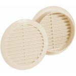 Grille  encastrer ronde jardibric 100 mm ? sable ? pvc ? surface 60 cm ? pour aration murale ou plafond ...