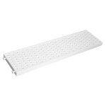 Grille de piscine jardibric 500 x 130 mm ? caniveau coloris blanc ? antid�rapante ? haute r�sistance