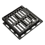 Jardibric - grille de drainage fonte ductile 300x300 classe c250 ? cadre articul antivol ? norme une ...