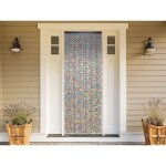Morel - rideau de porte en perles de bois multicolore 90 x 200 cm Morel - rideau de porte en perles de bois multicolore 90 x 200 cm
