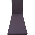 Jardin prive - coussin bain de soleil monte carlo - 185 x 55 x 6 cm - gris ardoise