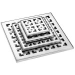Jardin int�rieur et ext�rieur gros d�placement amovible aspect invisible siphon de sol carr� inox 304 ...