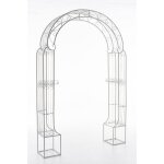 Clp - jardin pergola avec arc en mtal sheems arques pour plantes diffrentes couleurs couleur : blanc ...