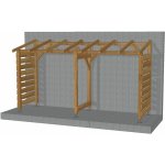 Jardinatoire - abri vélo 4m - non - couvert - sans fond - cl3 marron Jardinatoire - abri vélo 4m - non - couvert - sans fond - cl3 marron