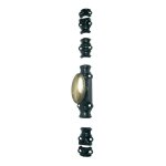 Jardinier massard - cr�mone rustique ry16 s�rie l�g�re pour tringle 16x5mm brut / bouton standard noir ...