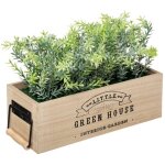 Jardini�re artificielle house bois h24, 5cm atmosphera cr�ateur d'int�rieur