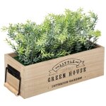 Jardinire artificielle house bois h24, 5cm atmosphera crateur d'intrieur