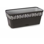 Jardini�re auto - arrosante gaia anthracite plastique (13, 3 x 12, 3 x 29, 3 cm)