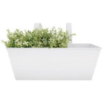 Jardini�re blanche en zinc