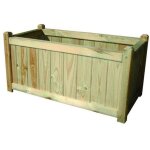 Jardini�re en bois de cipre rectangulaire