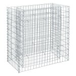 Estexo - jardini�re en gabion � pierres en m�tal galvanis� 180 x 50 x 100 cm