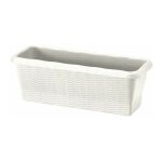 Jardini�re - paglia - blanc - l 40 x l 20 x h 17, 5 cm - livraison gratuite