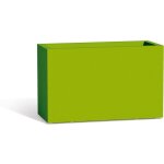 Monacis - jardini�re pot de fleurs rectangulaire en r�sine 80x35 cm mod. flowerpot vert