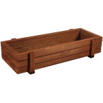 Jardini�re rectangulaire en bois pour plantes, herbes et succulentes - int�rieur et ext�rieur - bo�te ...