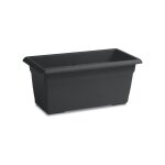 Stefanplast - jardini�re rectangulaire mediterraneo - 110l - 100 cm - plastique - anthracite
