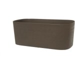 Jardini�re avec r�serve d'eau - garden id respect - taupe 50 x 17 cm - 100% d�chets m�nagers - 100% recyclable ...