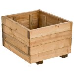 Jardinire rustique en bo