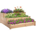 Jardini�re sur�lev�e � 3 niveaux jardini�re jardini�re � herbes aromatiques escalier � fleurs pour balcon ...