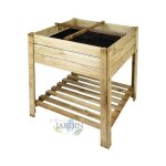 Suinga - jardinire surleve en bois 80x80x80 cm. carr potager sur pieds. lit de jardin surlev erconomique ...