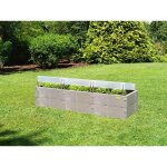 Juwel - jardinire surleve timber xxl, 16 blocs de construction, 3 auvents thermiques, aspect bois, ...
