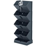 Jardini�re verticale prosperplast mini cascade en plastique de couleur anthracite 19, 5 (l) x 11, 4 (l) ...