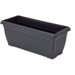 Jardini�re xxl terra - plastique 80 x 33 x 33 cm - couleur : anthracite