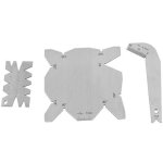 Jauges d'angle de foret outils d'afftage de perceuse en acier inoxydable gage d'angle d'inspection jauge ...