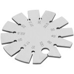 Jauge de biseau en acier inoxydable, jauge d'angle de biseau de 15  120 degrs, rapporteur de bords ...