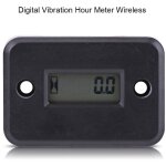 Jauge de compteur horaire de vibration numrique sans fil pour machine vibrante moto atv bateau marin ...