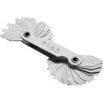 Jauge de filet de rayon en acier inoxydable outil de mesure convexe concave interne externe(r1 - 6. 5mm) ...