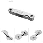 Jauge de filet de rayon en acier inoxydable, outil de mesure convexe concave interne externe (r1 - 6. ...